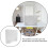 Acoustic Felt Desk Divider Panel 40x30cm Light Grey Privacy Screen for Students Office Table 8