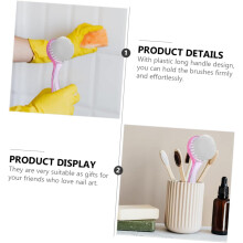 Brush Accessories for Hand Nail Care Handle Grip Design for Cleaning Fingernails and Removing Dirt Dust