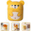 Mini Desk Trash Can Small Garbage Can Cartoon Shape Pp Material Odor Reduction Storage Small Desktop 7