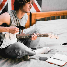 Porta plettro portatile per chitarra, custodia per plettri realizzata in robusto materiale sintetico