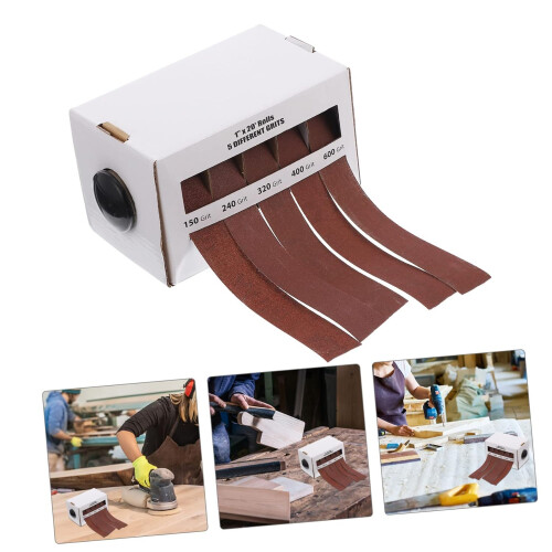 Boxed Carpetry Sanding Roll with Anti-Clogging and Anti-Static Fabric 1
