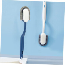 Spazzola per la pulizia domestica con manico lungo in plastica, ideale per pulire il bagno e la biancheria.
