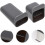 2 Pcs Adhesive Plastic Pencil Holders Desk Organizer with Rectangular and Double-Layer Square Design 7