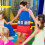 Kindergarten-Lehrerschürze mit Tasche und aus Stoff 5