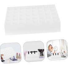 Kosmetikkoffer mit 40 Fächern, Aufbewahrungsbox für Lippenstifte, Schreibtisch-Organizer, weiße Make-up-Aufbewahrungsbox
