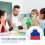 Kindergarten-Lehrerschürze mit Tasche und aus Stoff 7