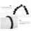 Heart Shape Black Agate Beads String 20 Pieces Natural Stone Loose Beads 3