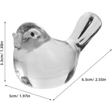 Briefbeschwerer „Kristallvogel“ – Multifunktionales Design, elegante Verarbeitung, einzigartige Form, Schreibtischdekoration