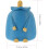 Handbemalte, tragbare, blaue Harzfigur mit Mittelfinger – Geschenkidee 2