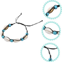 Tobillera bohemia para mujer, tobillera de concha, moda para niña, cadena de tobillo DIY, colgante para pie, joyería bohemia playera para mujer