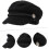 Lambwool Warm Hat for Women Stylish Octagonal Visor Cap Comfortable and Lightweight 3
