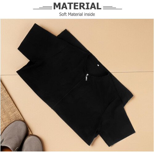 Hundefriseurschürze, schwarz, wasserdicht, Polyester, Kurzarm 2