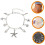 Cavigliera boho con conchiglie per donne e ragazze, catena in lega d'argento resistente al colore e alle macchie. 1