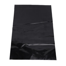 Zaunpfosten-Schutz 6 Stück Schwarz-PVC 43x30cm
