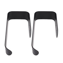 2 Stück U-förmige Gardinenhalter aus Eisen, 8 x 16,5 cm, 388 g