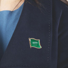 Broszka z flagą z okazji Dnia Narodowego Arabii Saudyjskiej, przypinka do garnituru, koszuli, męska przypinka do klapy kapelusza, odznaka odzieżowa