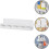 White Wall Mounted Key Holder Solid Pp Material Extra Storage Key Organizer 7