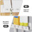 White Wall Mounted Key Holder Solid Pp Material Extra Storage Key Organizer 8