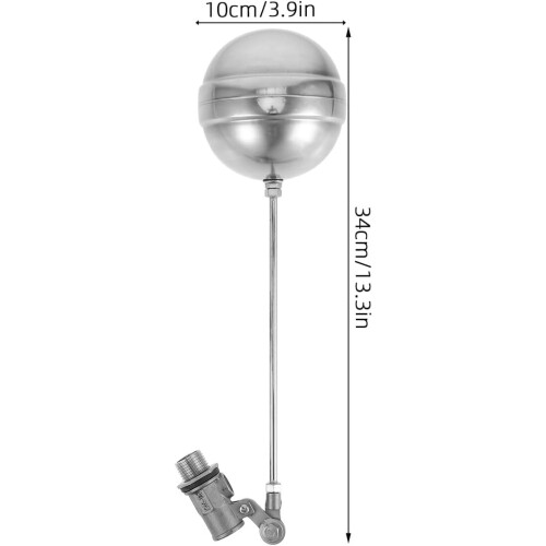 Schwimmerventil für Wassertank, Edelstahl, automatisches Schwimmerkugelventil 1