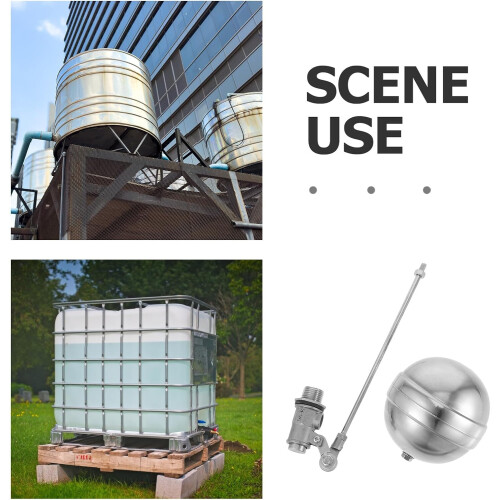 Schwimmerventil für Wassertank, Edelstahl, automatisches Schwimmerkugelventil 2