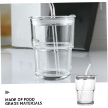 400-ml-Trinkbecher aus Glas mit Deckel, robuster Becher mit Insektenmuster für den täglichen Gebrauch und Restaurants