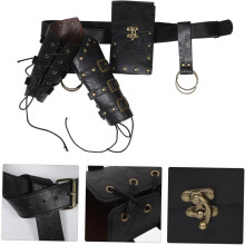 Steampunk reneszánsz övtáska deréktokkal Vintage középkori övtáska