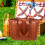 Τσάντα καφέ Pu Tote Bag Bento Box Μεγάλη χωρητικότητα Compact Μονωμένη 4