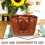 Τσάντα καφέ Pu Tote Bag Bento Box Μεγάλη χωρητικότητα Compact Μονωμένη 6