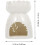 Keramische aromatherapiebrander met wit bladmotief. 2