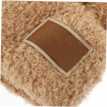 Bear Ear Knit Beanie Hat for Women Winter Warm Thick Knitted Earflap Cap Brown Cute Animal Hat for Cold Weather