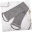 Set aus Peelinghandschuh und Badetuch aus grauen Bambusfasern 6