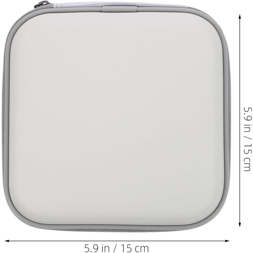 White DVD Storage Case with 24 Slots, Space Saving CD Holder Made 1