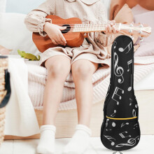 Borsa portatile per ukulele con tracolla e manici, realizzata in tessuto Oxford.