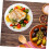 Nordic Style Dish White Ceramic Plates Embossed Rabbit Pattern Dinner Plates for Home Dining 8