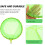 Red de pesca desmontable con cabezal de 30 cm, malla verde fluorescente. 4