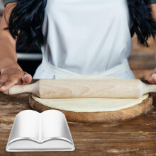 Teglia per torte in lega di alluminio, originale, a forma di libro, resistente al calore, dal design versatile, per cottura creativa.