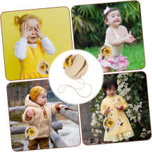 Prinzessinnen-Tasche für kleine Mädchen, gewebter Aufbewahrungsbeutel für Jungen und Mädchen, als Umhängetasche oder Mini-Geldbörse