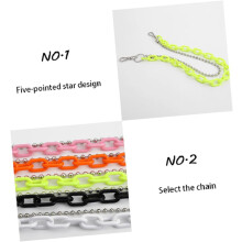 Chain Lightweight Waist Exaggerative Jewelry Beads Hip-hop round Belt Acrylic and Iron Material