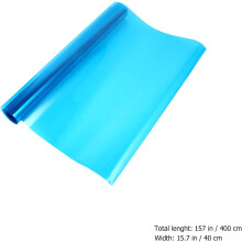 Pellicola decorativa per finestre con motivo floreale blu, multiuso, ritagliabile, in materiale PET per la decorazione della casa.