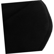 Gehaakte demonenmuts, warme gebreide beanie met hoorns voor dames en heren, perfect voor buitenavonturen en Halloweenfeestjes (zwart).