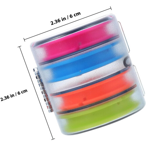 Fishing Line Bobbins and Silicone Winder Spools Drop-Resistant Rainbow Multi-Function Fishing Line Storage Box 1