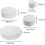4pcs Foam Cake Models Cake Decorating Props White Round Creative Lightweight 2