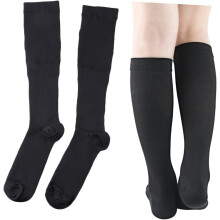 Kompressionsstrümpfe Damen Wadenstrumpfhose Schwarz Größe S/M Elastische Sport-Beinkompressionsmanschette