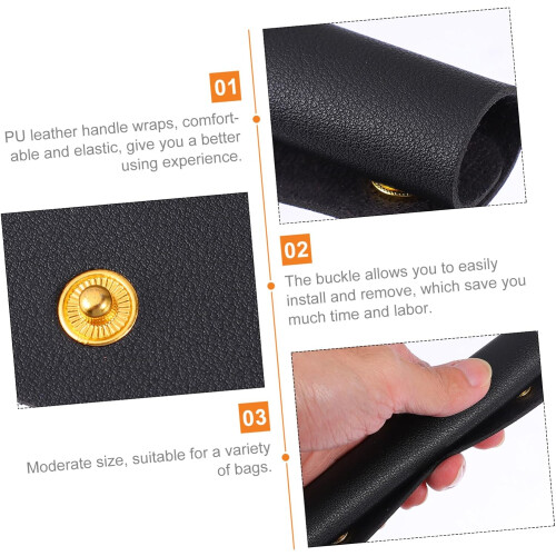 Bag Handle Wrap with Buckle Portable Lightweight Handbag Handle Cover Protector Sleeve 2