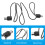 5pinový MIDI kabel s konektory samec-samec, adaptér pro klávesnici 8