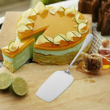 Esküvői torta tálaló eszköz, tortafelszolgáló születésnapokra, rozsdamentes acél, nagy tartósságú ezüst, nem könnyen deformálódik