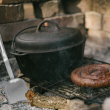 Ash Shovel Kitchen Ash Shovel Chrome Steel Multi-Functional Easy to Store