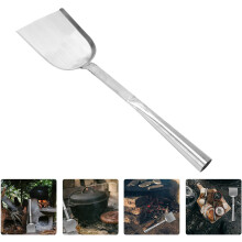 Paletta per cenere da cucina in acciaio cromato, multifunzionale e facile da riporre.