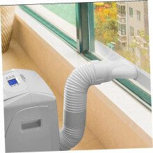 Flexibele kunststof afvoerslang voor airconditioner met stevige adapter, eenvoudig te verwijderen en lekvrij.