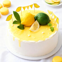 Stampo in silicone per mousse antiaderente per alimenti, bianco, a forma di limone, impermeabile, per pasticceria.